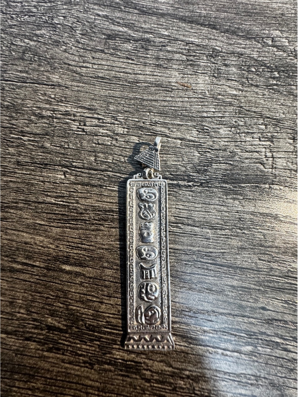 Vintage TASMAN Mexico 925 Sterling Silver Mayan Totem Pendant MM-229